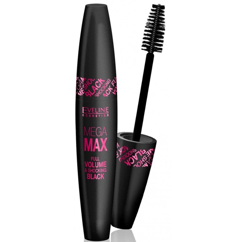 Eveline Mega Max Full Volume Mascara Black 10 ml Maskara