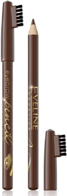 Eveline Eyebrow Pencil Brown 1 stk Øyenbrynsblyant