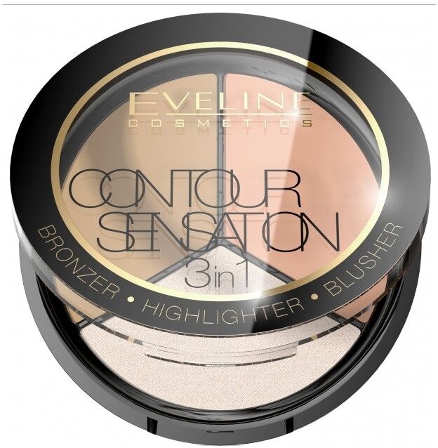 Eveline 3in1 Contour Sensation 2 Peach Beige 20 g Face Contour