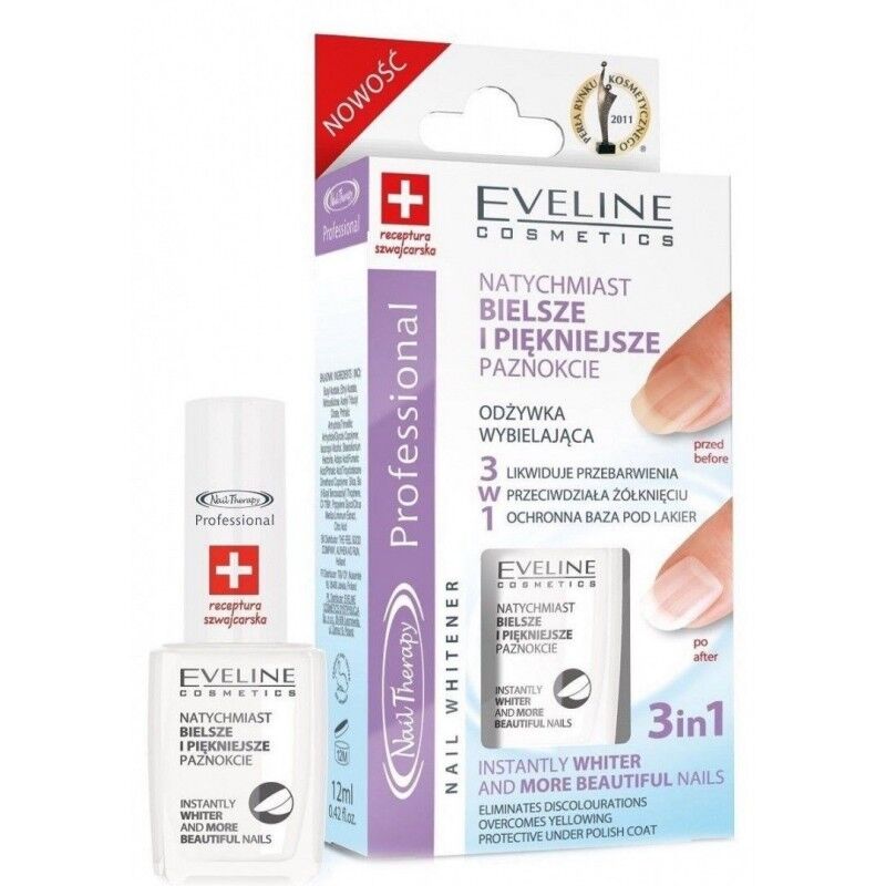 Eveline Nail Therapy Nail Whitener 12 ml Neglelakk