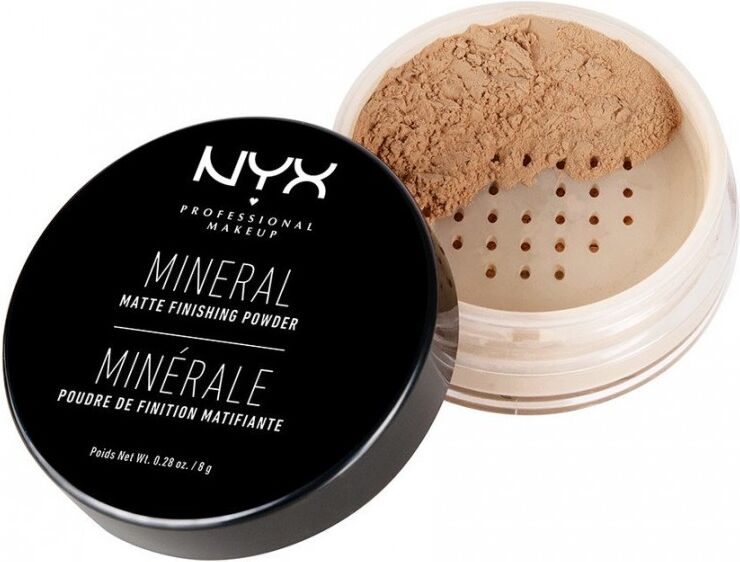 NYX Mineral Finishing Powder Medium Dark 8 g Pudder