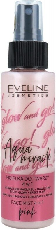 Eveline Glow & Go Aqua Miracle Face Mist Pink 110 ml Ansiktsspray