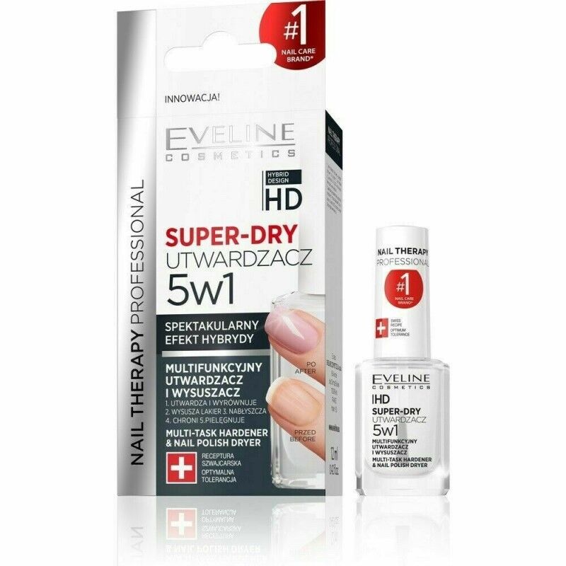 Eveline 5in1 Super-Dry Top Coat 12 ml Neglelakk