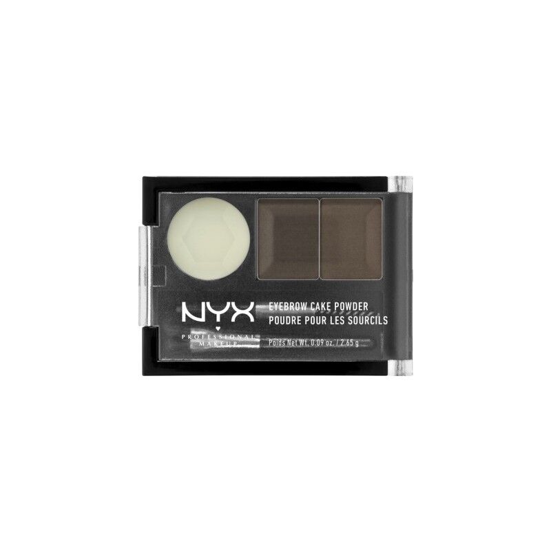 NYX Eyebrow Cake Powder Dark Brown Brown 2,65 g Øyenbrynsskygge