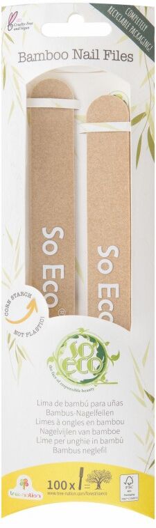 So Eco Bamboo Nail Files 2 stk Neglefil