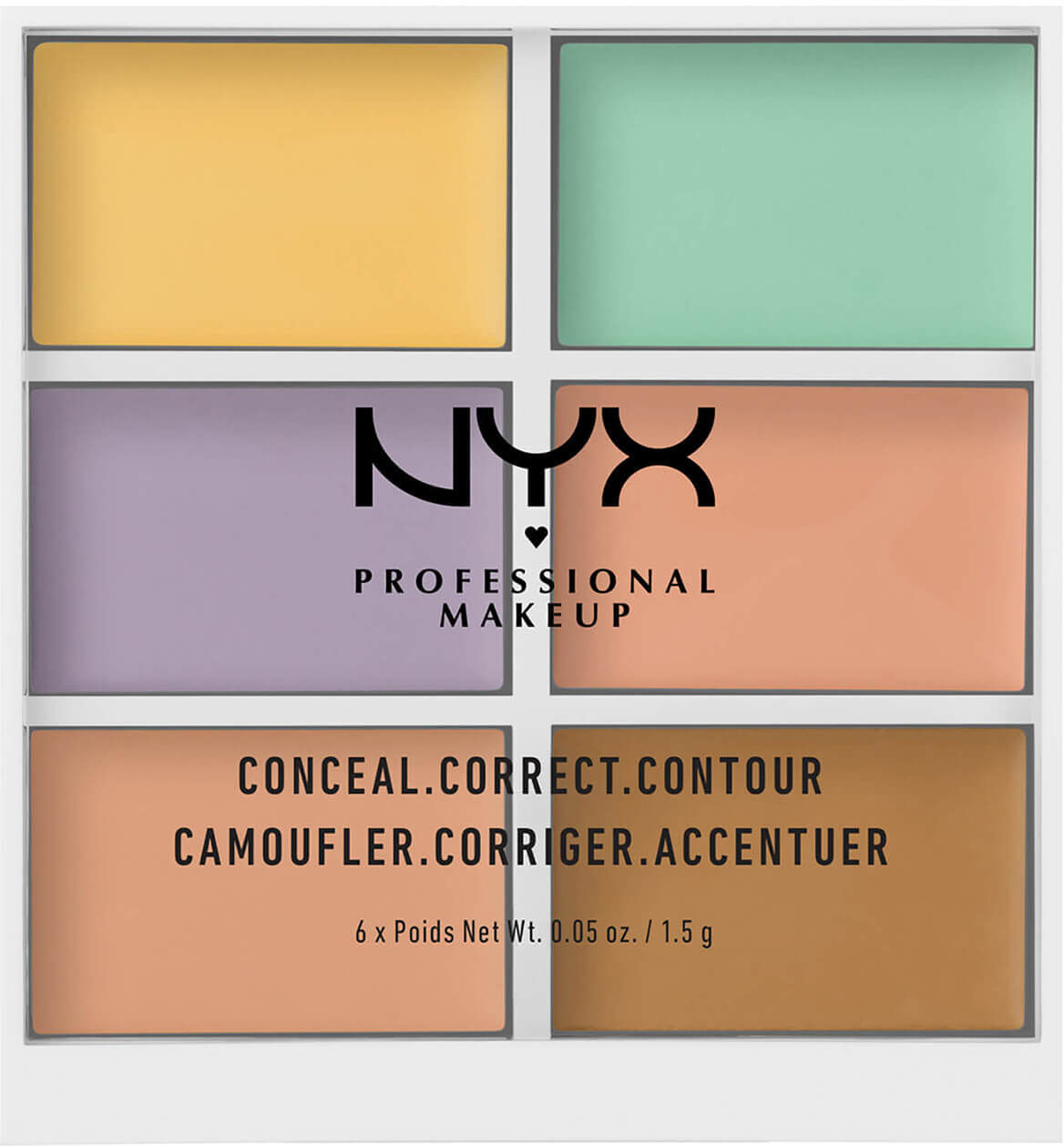 NYX Professional Makeup 3C Palette – Color Correcting Concealer