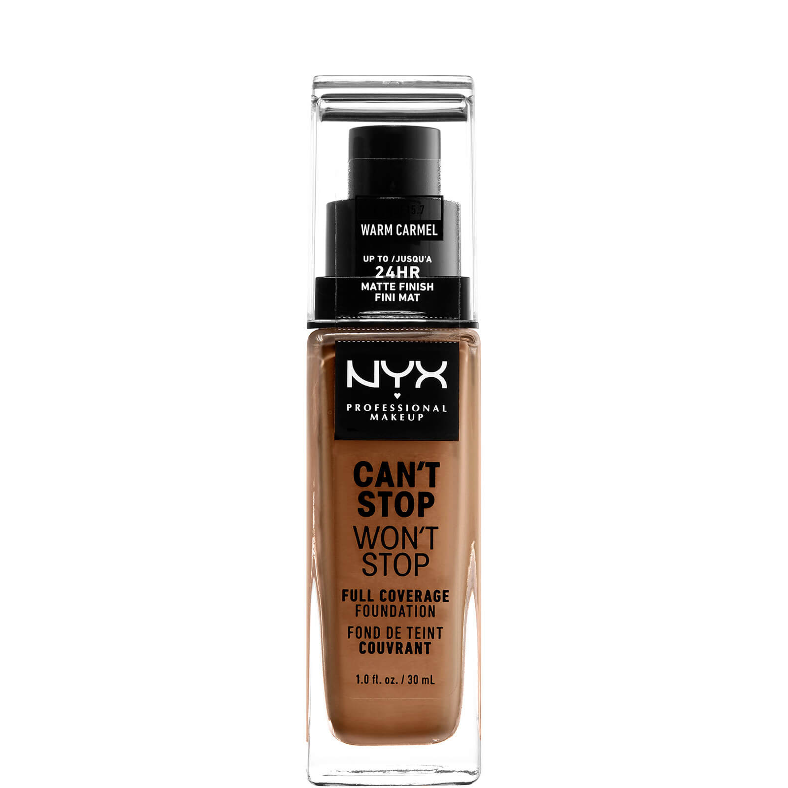 NYX Professional Makeup Can't Stop Won't Stop 24 Hour Foundation (flere nyanser) - Warm Carmel