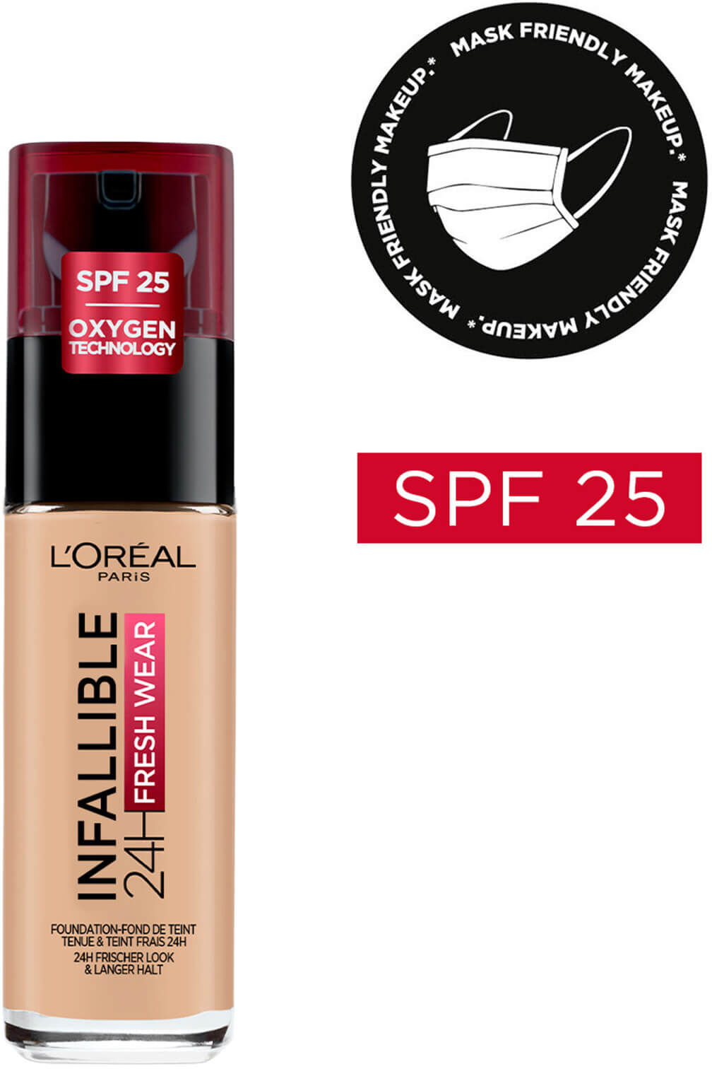 L'Oréal Paris Infallible 24hr Freshwear Liquid Foundation (Various Shades) - 125 Natural Rose