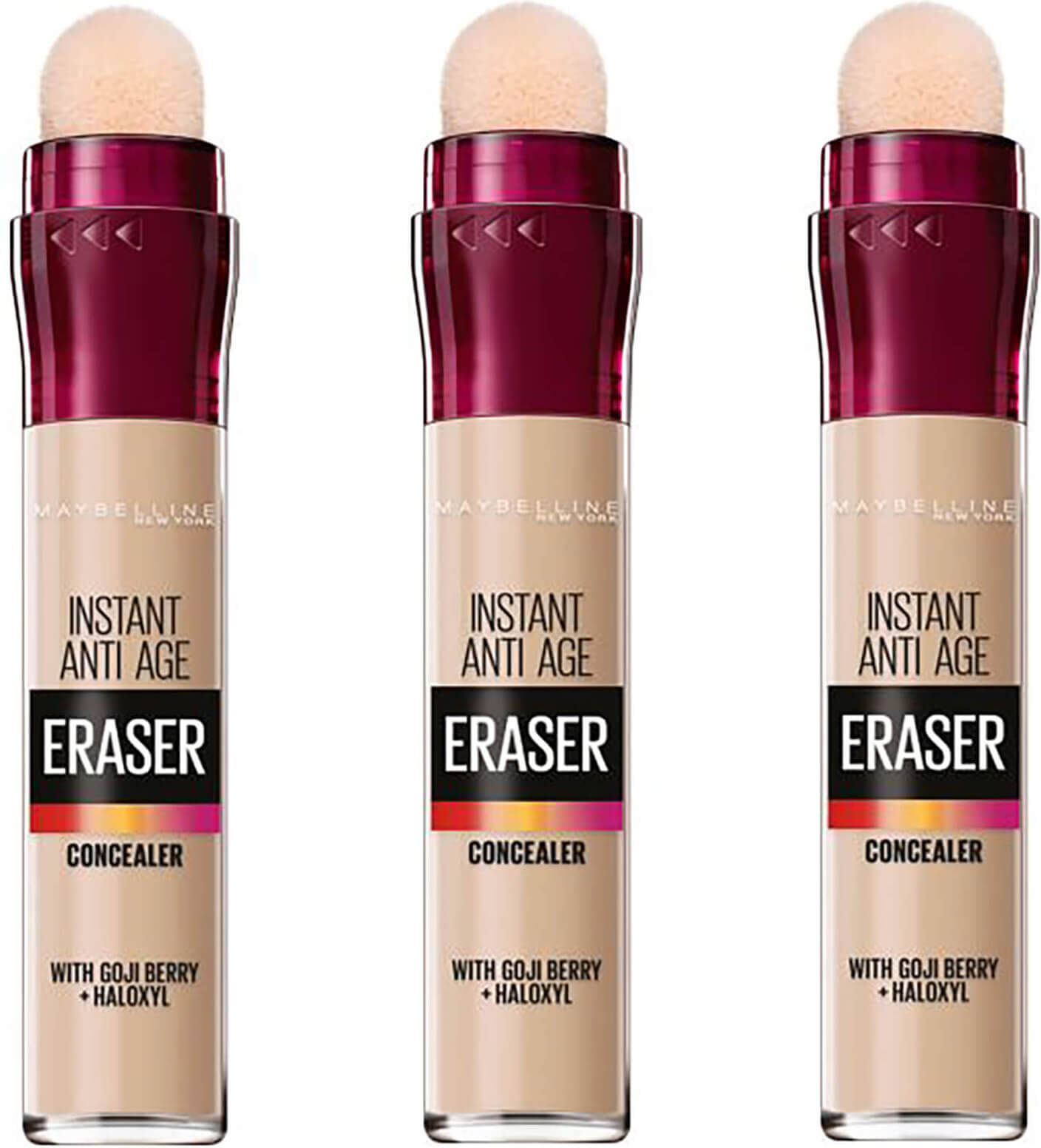 Maybelline Eraser Eye Concealer Light x 3