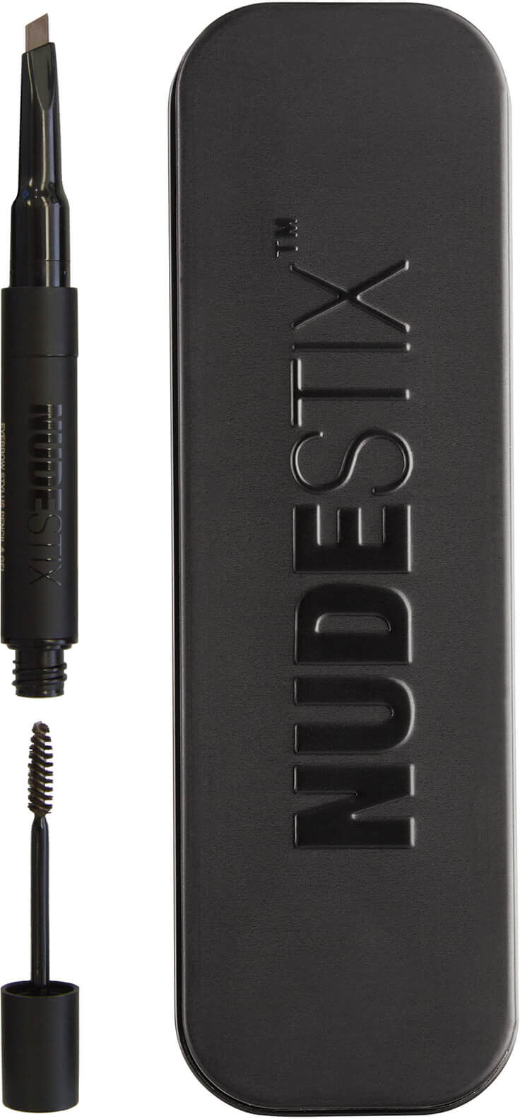 NUDESTIX Eyebrow Stylus Pencil and Gel (Various Shades) - Ash Brown