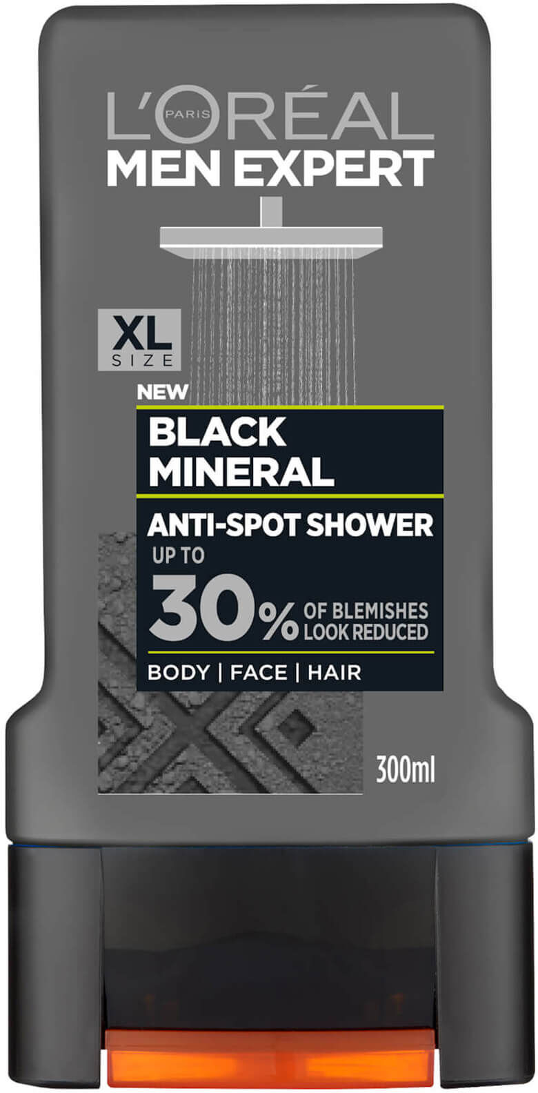 LOréal Paris Men Expert L'Oréal Paris Men Expert Black Mineral Anti-Spot Shower Gel 300ml