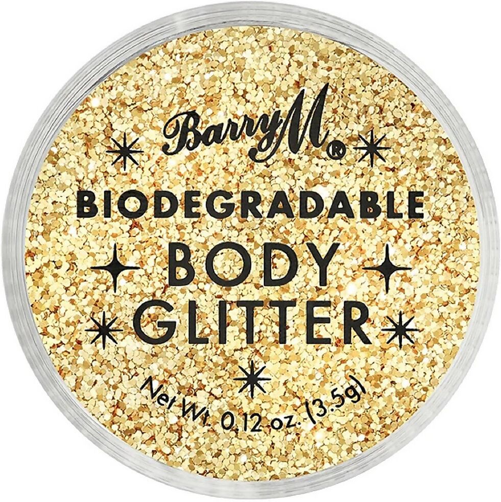 Barry M Cosmetics Biodegradable Body Glitter 3.5ml (Various Shades) - Gold Mine