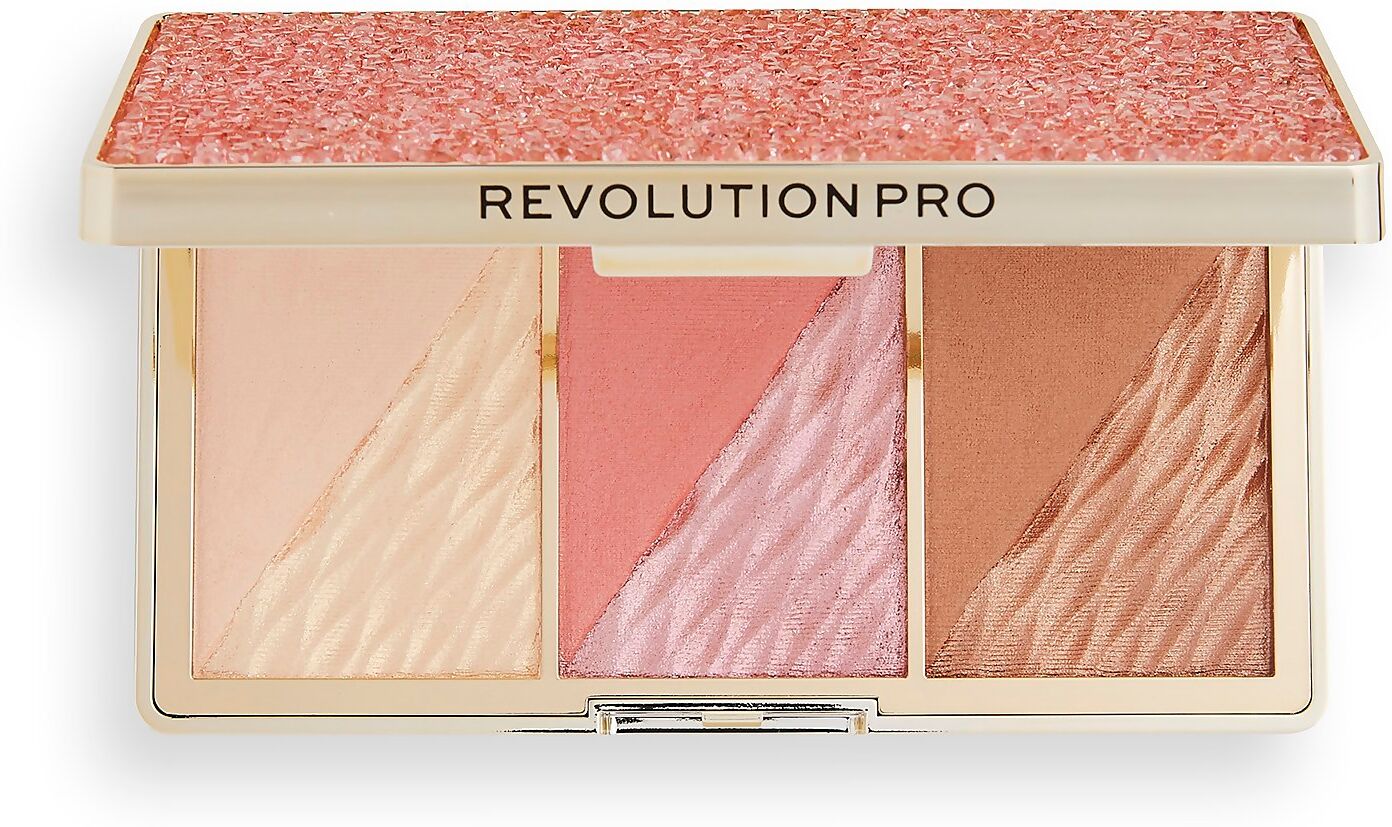 Revolution Pro Crystal Luxe Face Palette - Rose Fresco