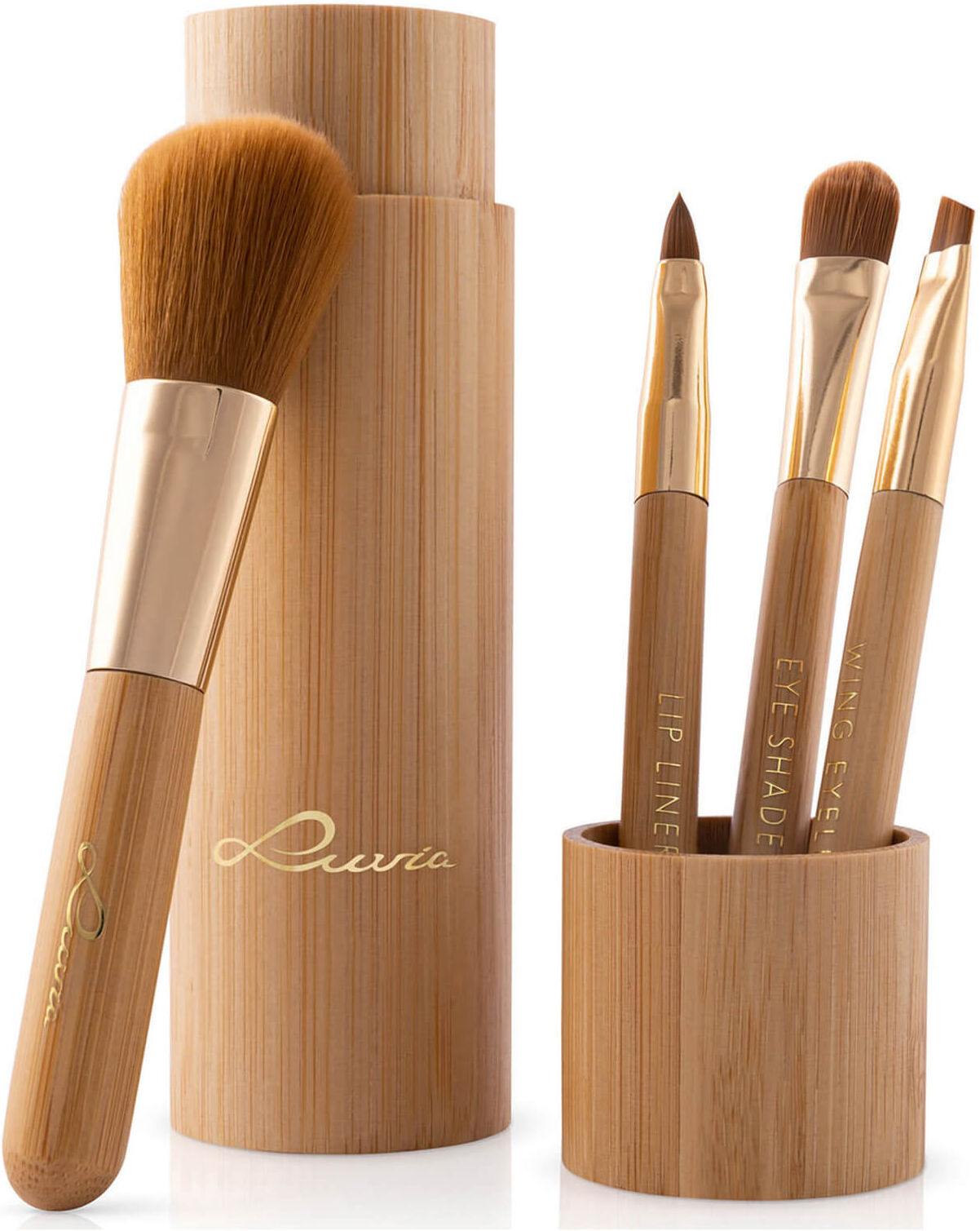 Luvia Travel Bamboo Brush Set