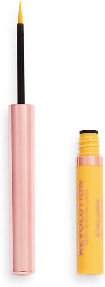 Makeup Revolution Neon Heat Coloured Liquid Eyeliner 10g (Various Shades) - Lemon Yellow