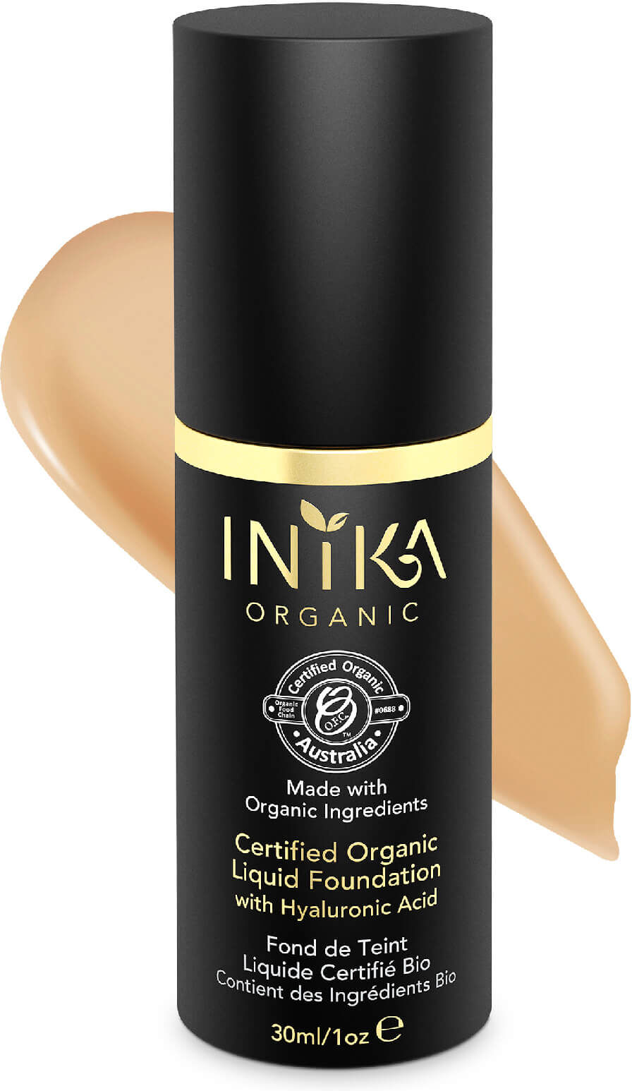 INIKA Certified Organic Liquid Mineral Foundation (Diverse farger) - Tan