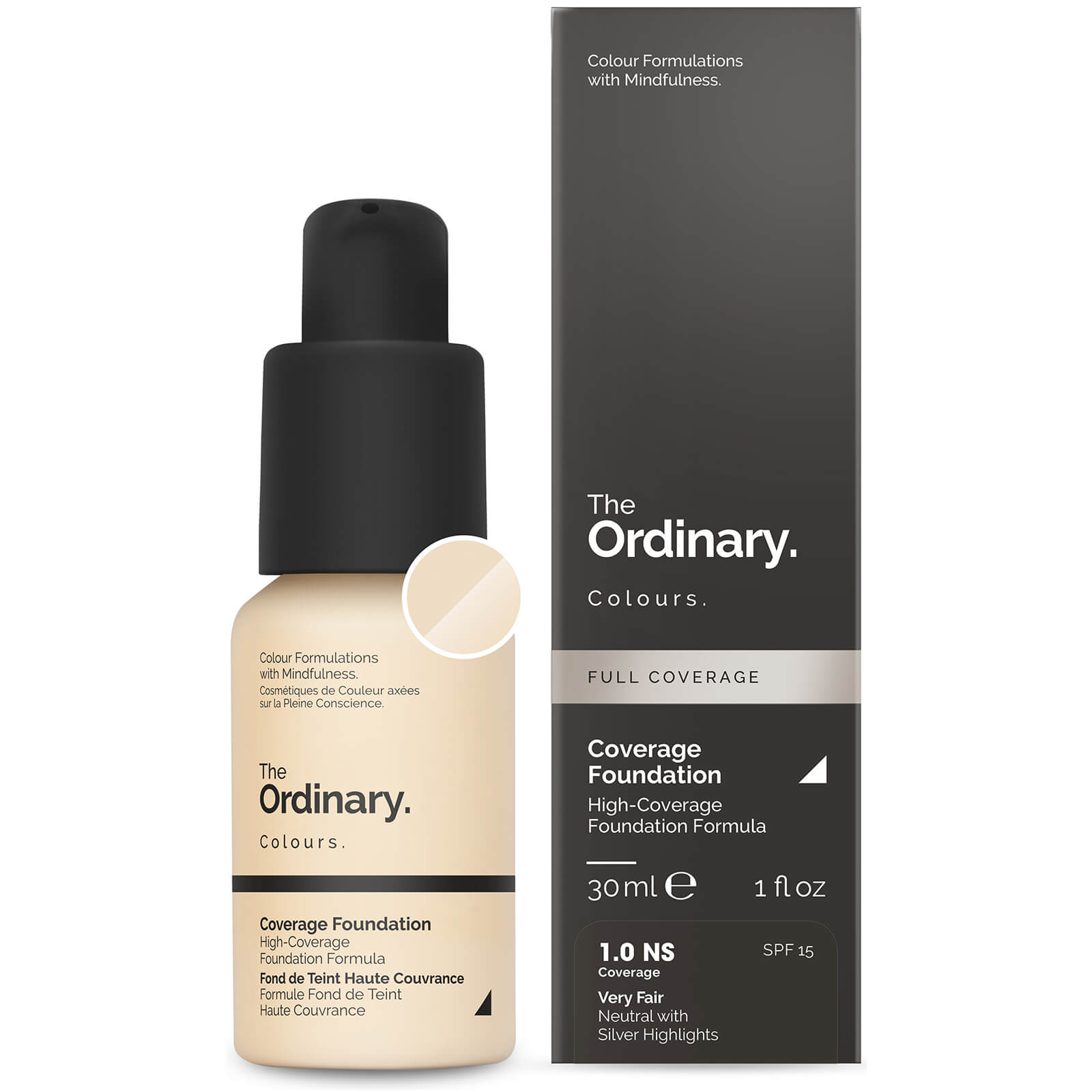 The Ordinary Coverage Foundation with SPF 15 by The Ordinary Colours 30ml (Ulike fargetoner) - 1.0NS