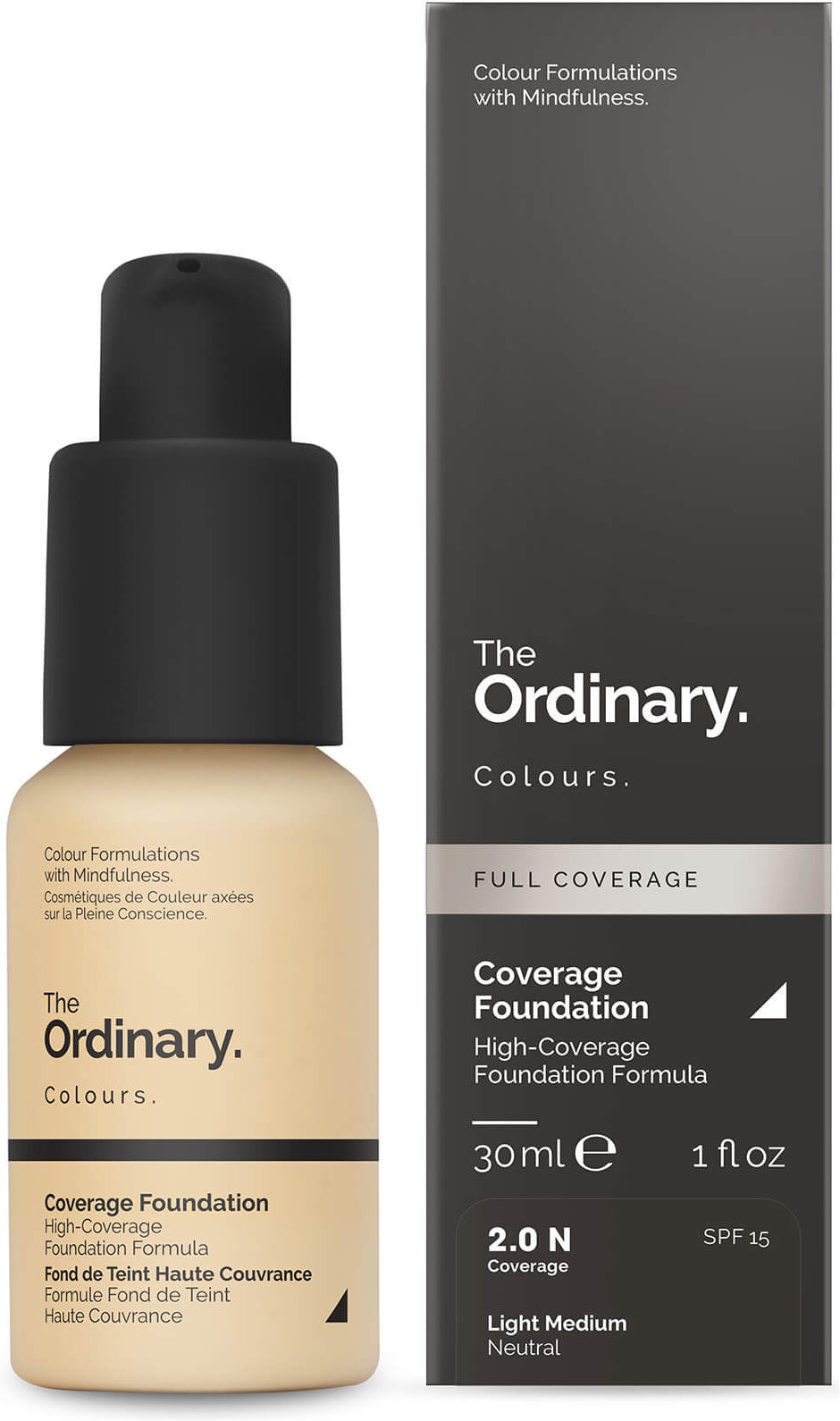 The Ordinary Coverage Foundation with SPF 15 by The Ordinary Colours 30ml (Ulike fargetoner) - 2.0N