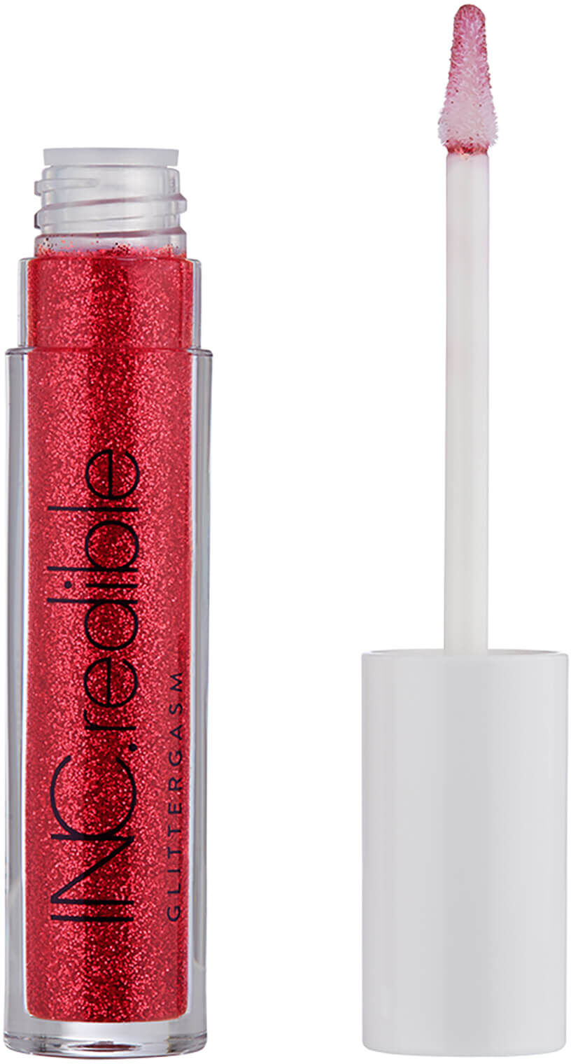 INC.redible Glittergasm Lip Gloss (Various Shades) - Red Hot Ready