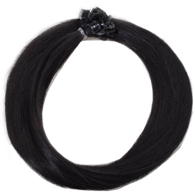 Rapunzel of Sweden Nail Hair Original Straight 1.0 Black 50cm