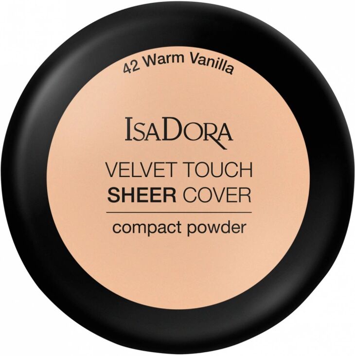 IsaDora Velvet Touch Sheer Cover Compact Powder 42 Warm Vanilla