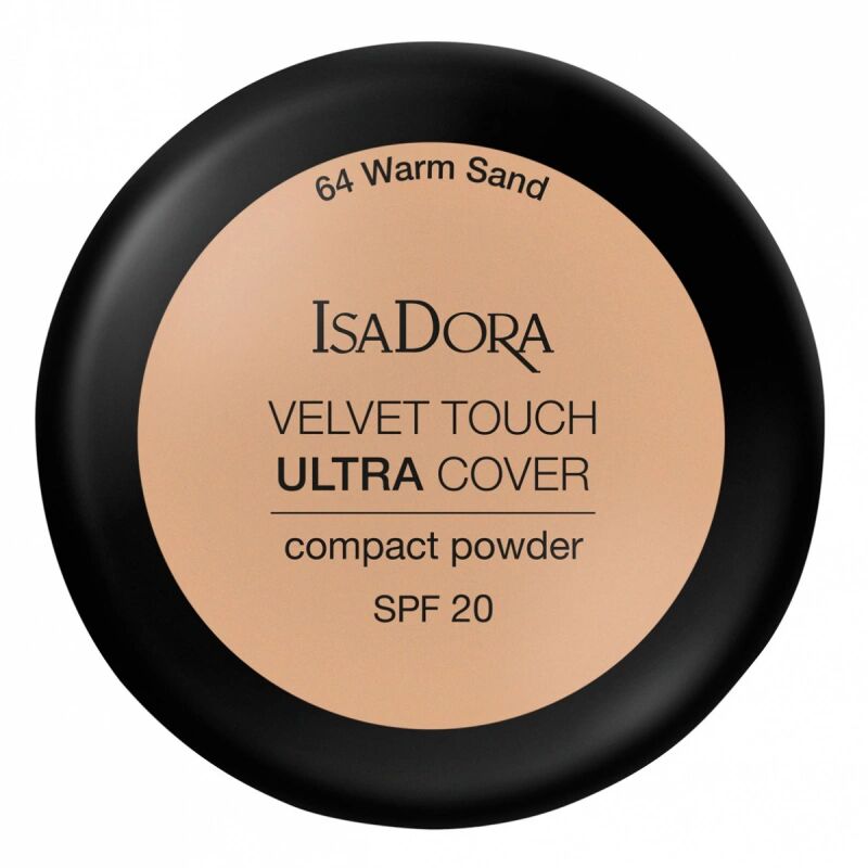 IsaDora Velvet Touch Ultra Cover Compact Power SPF 20 64 Warm Sand