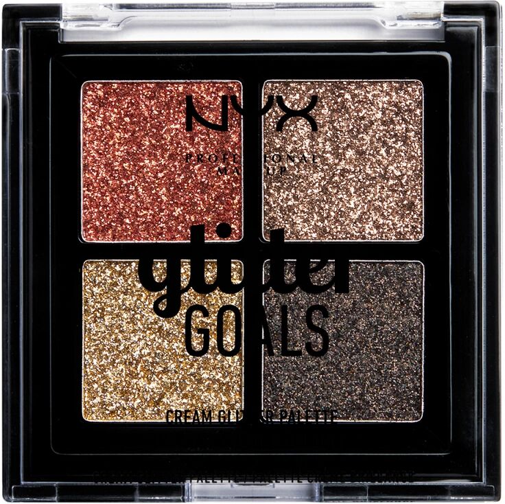 NYX Professional Makeup Glitter Goals Cream Quad Palette Galactica