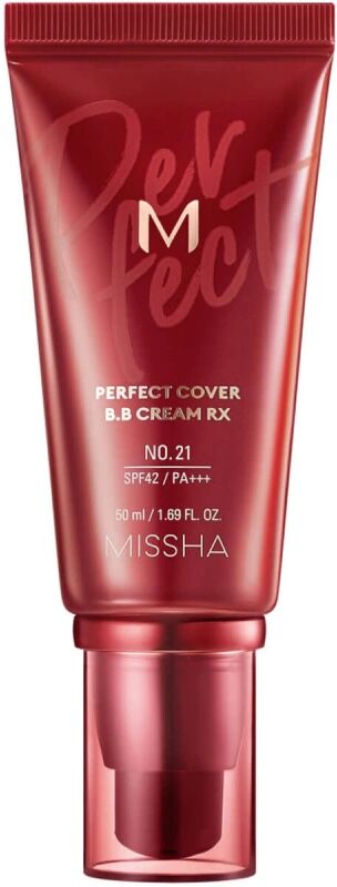 Missha M Perfect Cover BB Cream Rx SPF42/PA+++ No.21 Light Beige (50ml)