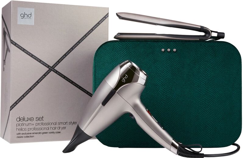 ghd Platinum+ and Helios Limited Edition Deluxe Gift Set In Warm Pewter