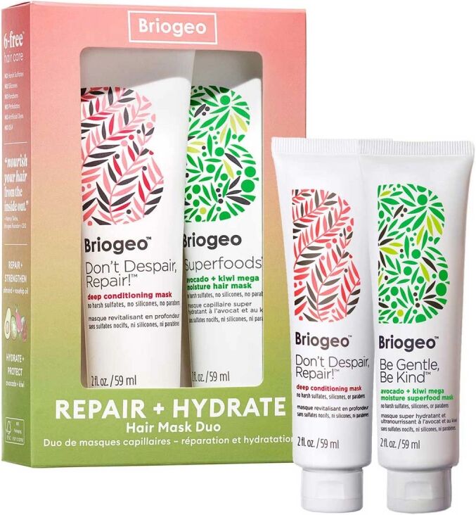 Briogeo Repair + Hydrate Hair Mask Duo