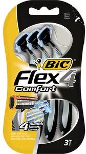 BIC Shaver Comfort 4 Flex Engangs barberhøvel- 3 stk.