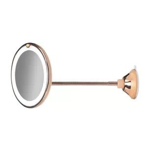 Gillian Jones LED Speil med sugekopp x10 - Rose gold