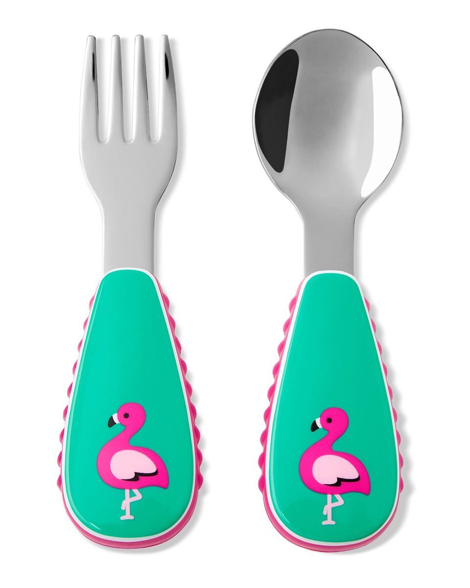 SkipHop Skip Hop Zoo Bestikksett Flamingo Utensil