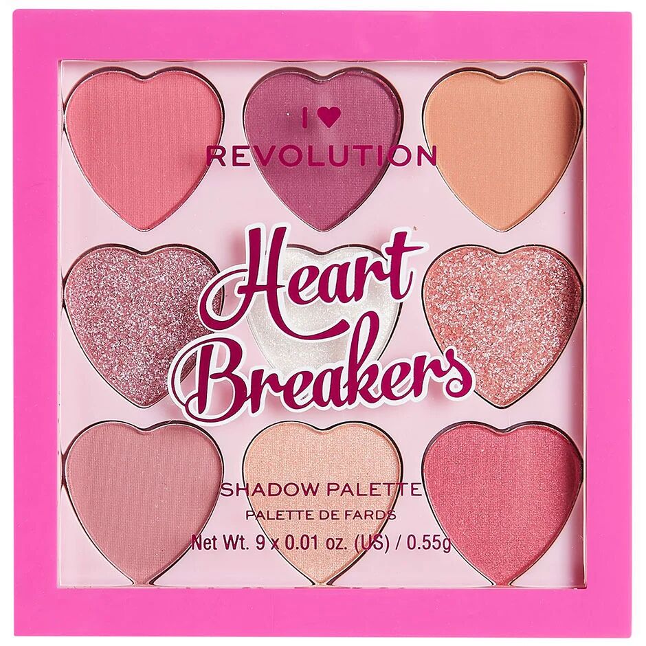 Makeup Revolution I Heart Heartbreakers Sweetheart Eyeshadow Palette,  Makeup Revolution Øyepaletter