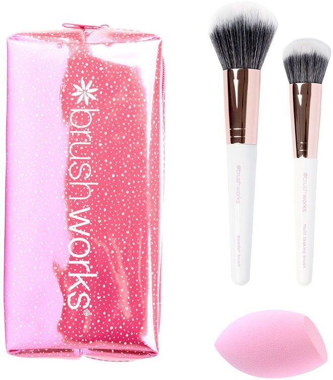 Brushworks Travel Makeup Brush & Sponge Set