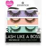 Essence Lash Like a Boss pestanas falsas 01 Limitless+Unique+Stunning(formato poupança) . Lash Like a Boss