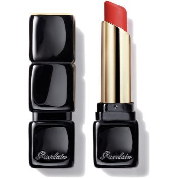 Guerlain KissKiss Tender Matte batom de longa duração com efeito mate tom 520 Sexy Coral 3.5 g. KissKiss Tender Matte