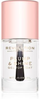 Makeup Revolution Plump & Shine verniz de unhas efeito gel translúcido 10 ml. Plump & Shine