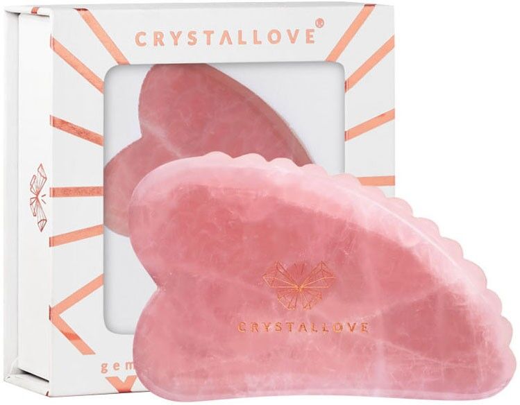 Crystallove 3D Rose Quartz Gua Sha 1 und.