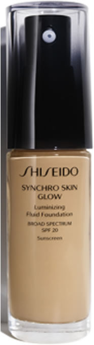 Shiseido Synchro Skin Glow Luminizing Fluid Foundation Golden 5