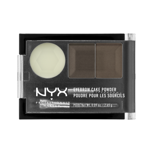 NYX Professional Makeup NYX Cake Powder Kit de Sobrancelhas Em Pó - Dark Brown/ Brown 2.65g