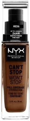 NYX Professional Makeup NYX Can't Stop Won't Stop Base - Mocha 30ml