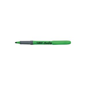 Överstrykningspenna Bic Highlighter Grip Grön 12st/fp