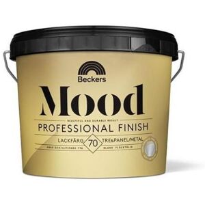 Beckers Lackfärg, Mood Pro Finish 70 Blank, 3l, Valfri Kulör, Färg & Tapeter