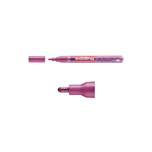 Glansig lackpenna 1.0mm - 2.0mm   Edding 751   rosa metallic
