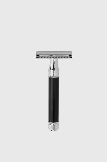 Edwin Jagger Double Edge Safety Razor With Blades Svart  Male Svart