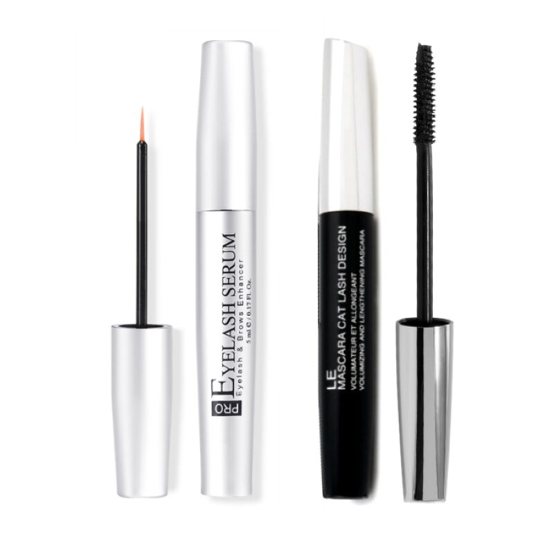 Neutriherbs Pro Ögonfransserum + Mascara Volumizing & Lengthening (Färg: Kit Med Svart Mascara)