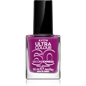 Avon Ultra Colour 60 Second Express quick-drying nail polish shade Grape Escape 10 ml