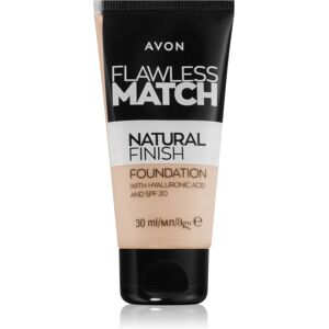 Avon Flawless Match Natural Finish hydrating foundation SPF 20 shade 115P Pale Pink 30 ml