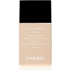 Chanel Vitalumière Aqua ultra-lightweight foundation for radiant-looking skin shade 42 Beige Rose SPF 15 30 ml